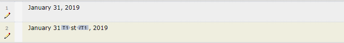 date formatting TMS day month year