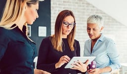 Women looking at iPad