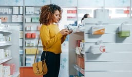 Women shopping for beauty products