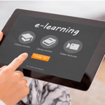 elearning on tablet