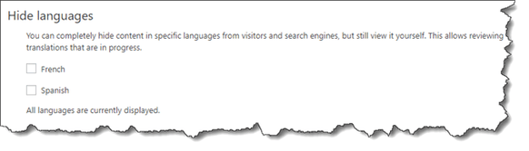 hide languages