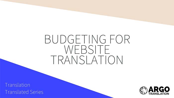 Budgeting for Website Translation video thumbnail