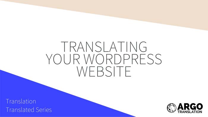 Translating Your WordPress Website